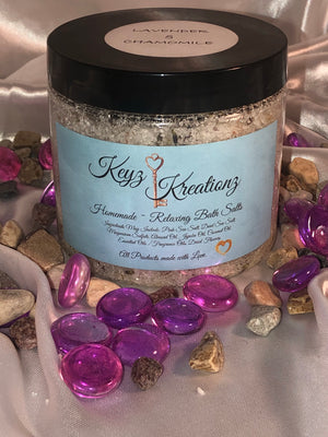 Lavender & Chamomile Bath Salts 16oz