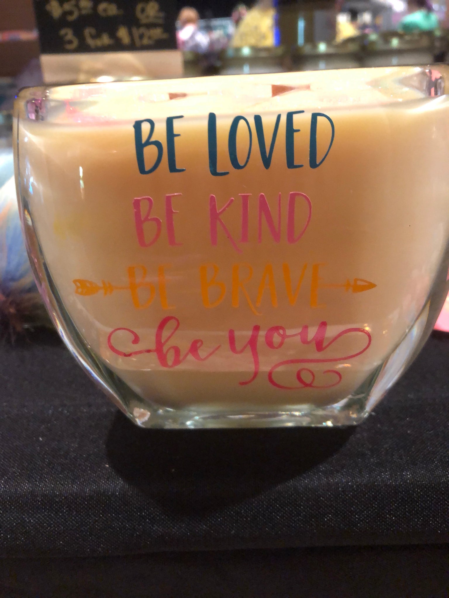 “Be loved, Be Kind” large votive candle