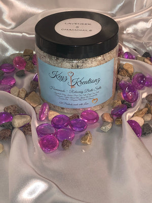 Lavender & Chamomile Bath Salts 16oz