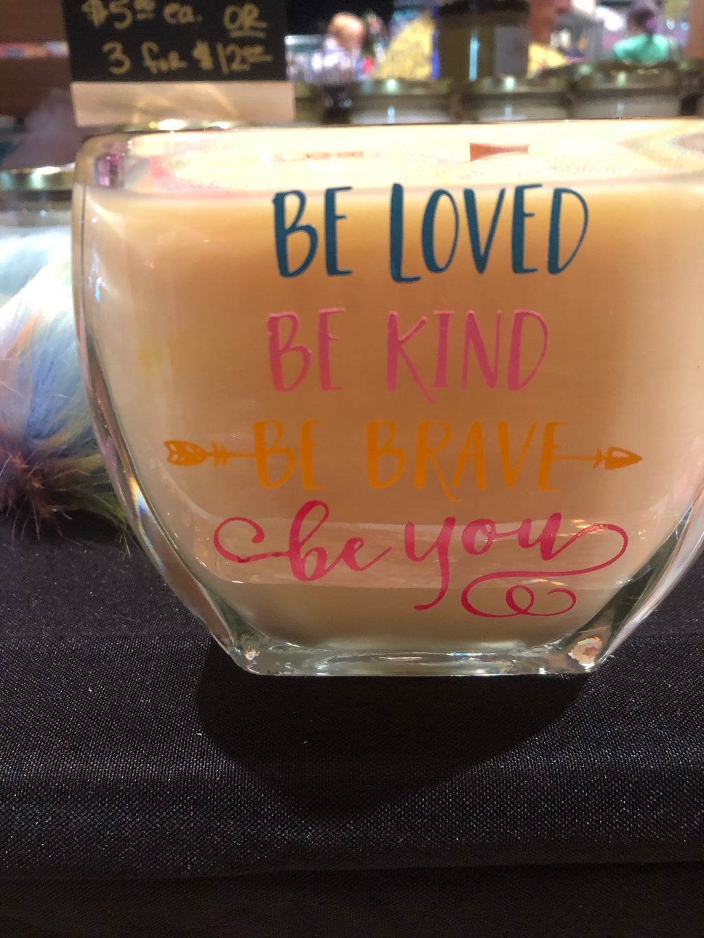 “Be loved, Be Kind” large votive candle